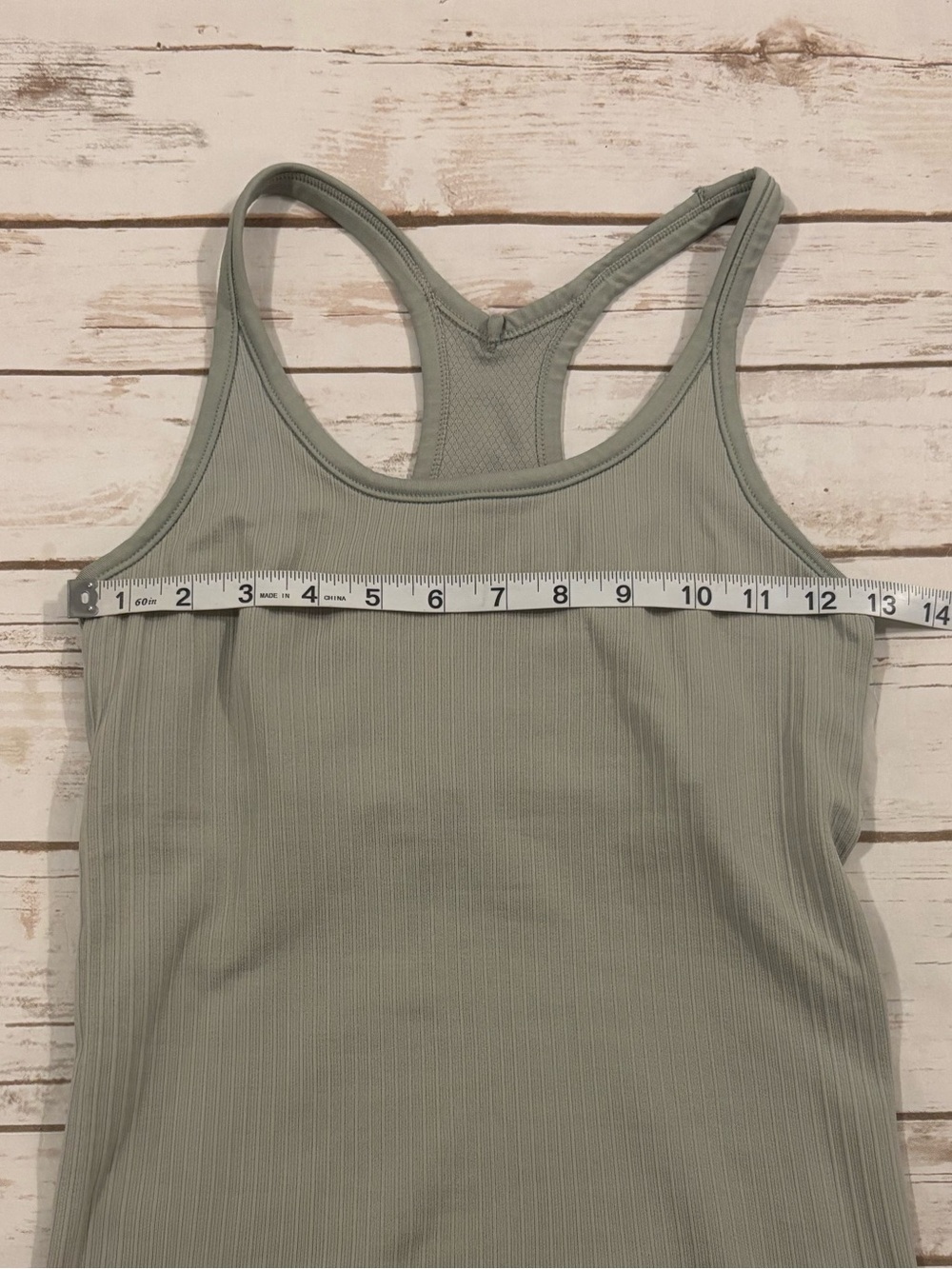 Lululemon Ribbed Y Racer Back Tank Gray Size 6 - Picture 2 of 8